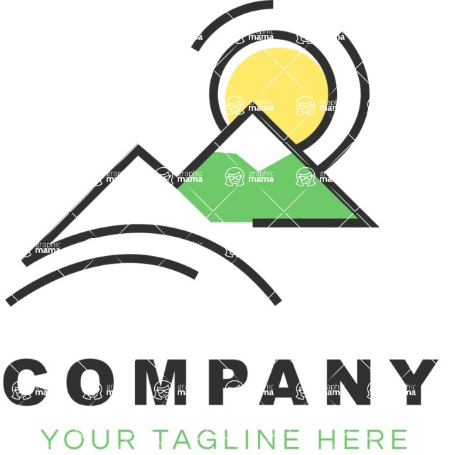 Business Logo Templates - vector graphics in a pack from GraphicMama - Modern Vector Nature Company Logo Design